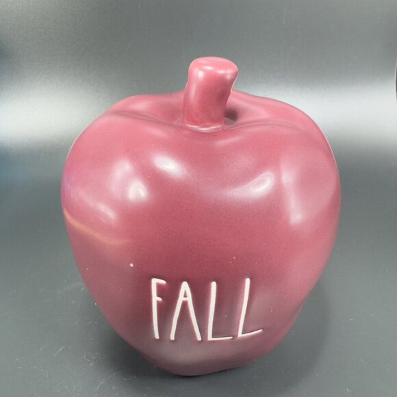 Rae Dunn Decorative Ceramic Apple Figurine Decor Artisan Collection Marked Fall - Picture 8 of 9
